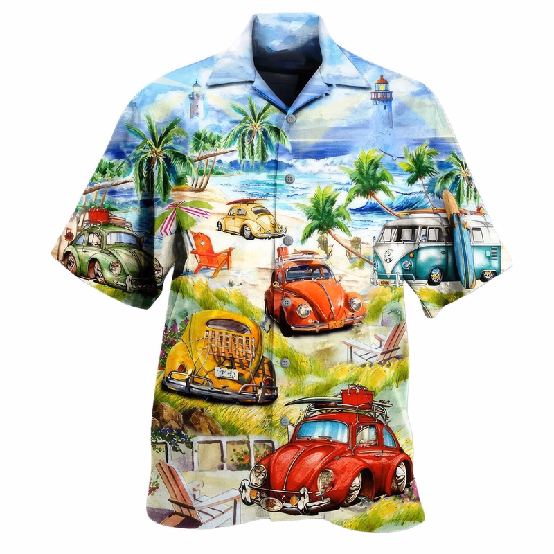 Hot Collection 3D Digital Print Hawaiian Shirt & Summer