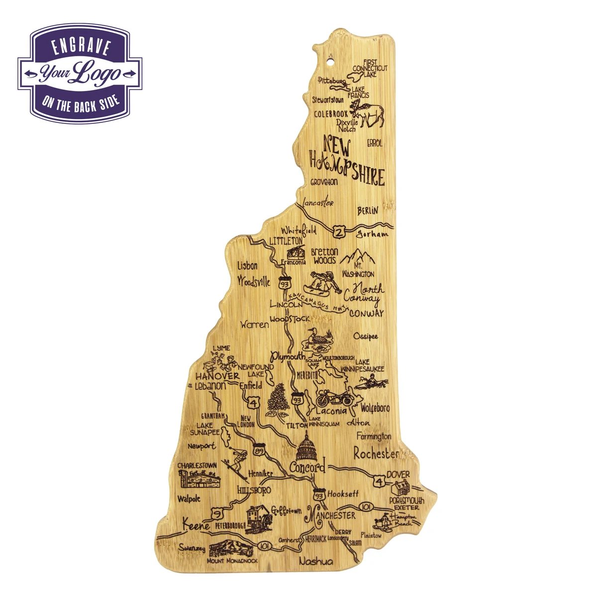 Destination New Hampshire Cutting & Serving Board 1