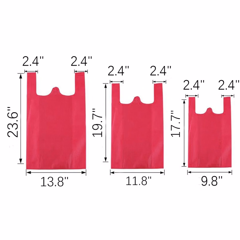 Portable Non-Woven Vest Grocery Tote Bag