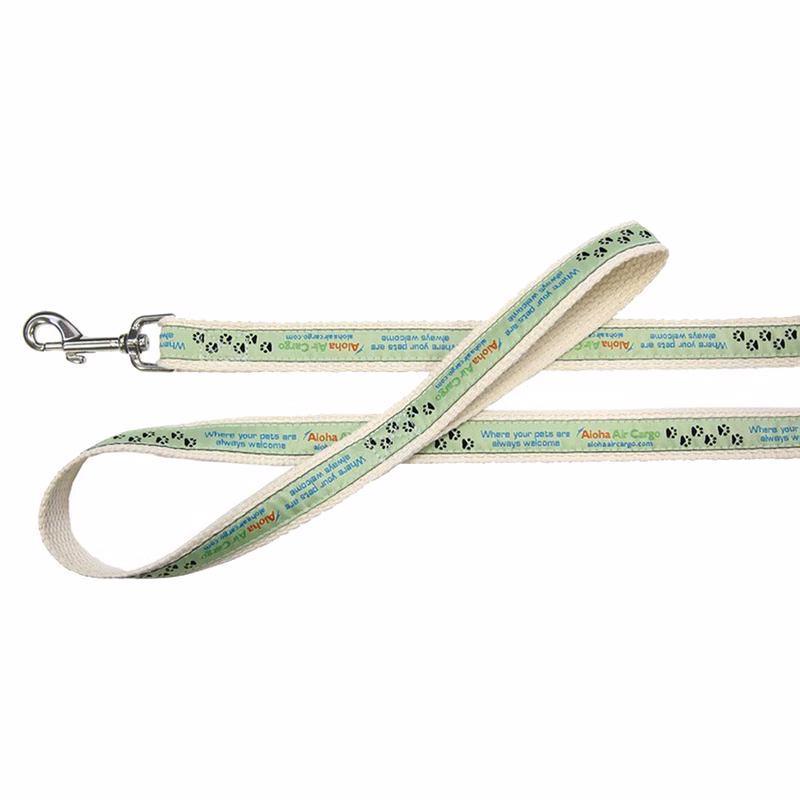 1" X 48" Woven Cotton Pet Leash w/ Nickel-plated Hardware - "Elite" Weave