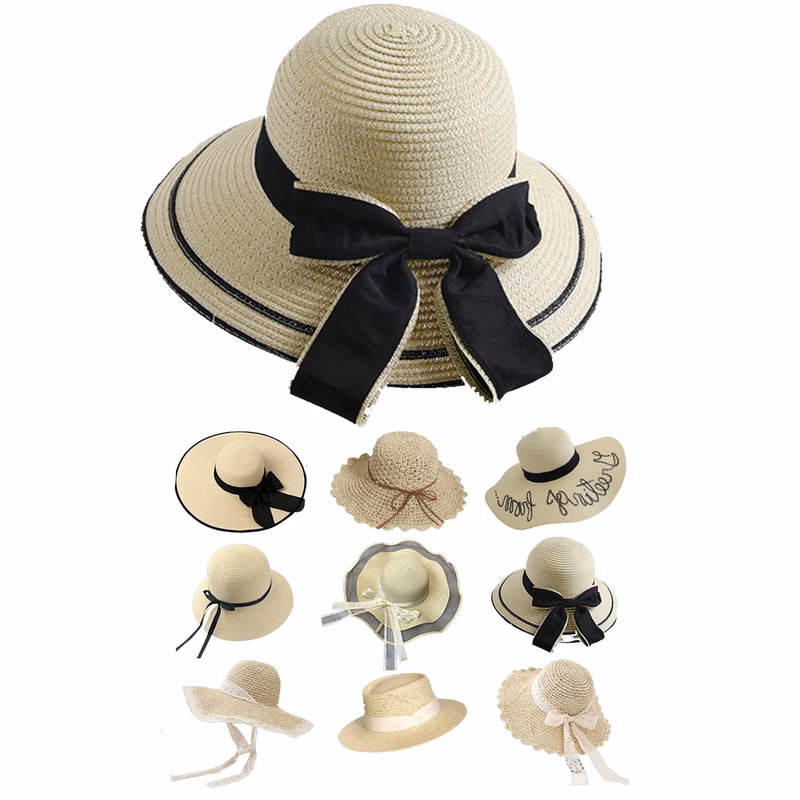 Beach Sunshade Straw Hat For Women