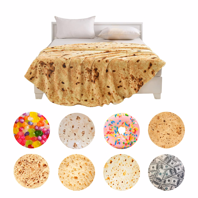 Burrito Blanket Ultimate Cozy Gift Tortilla Customizable