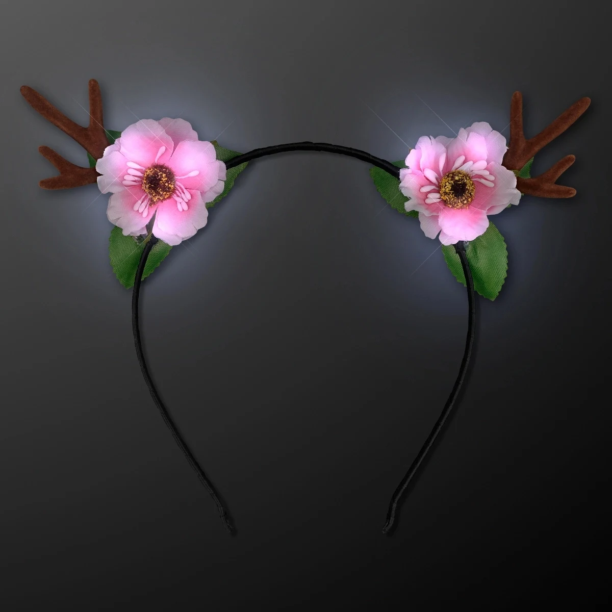 Light Up Deer Antler Headband 1