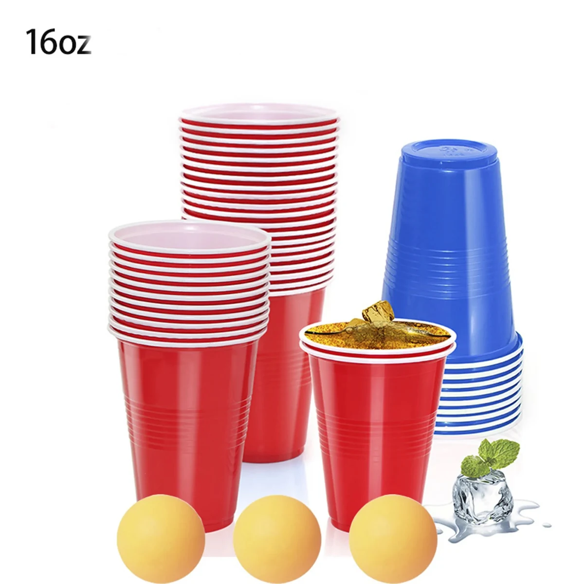 16 oz Disposable Plastic Party Cups 1