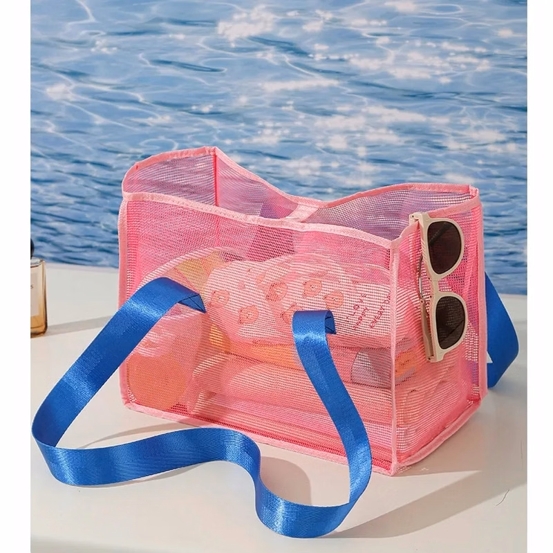 12.6" Stylish and Versatile Mesh Beach Bag