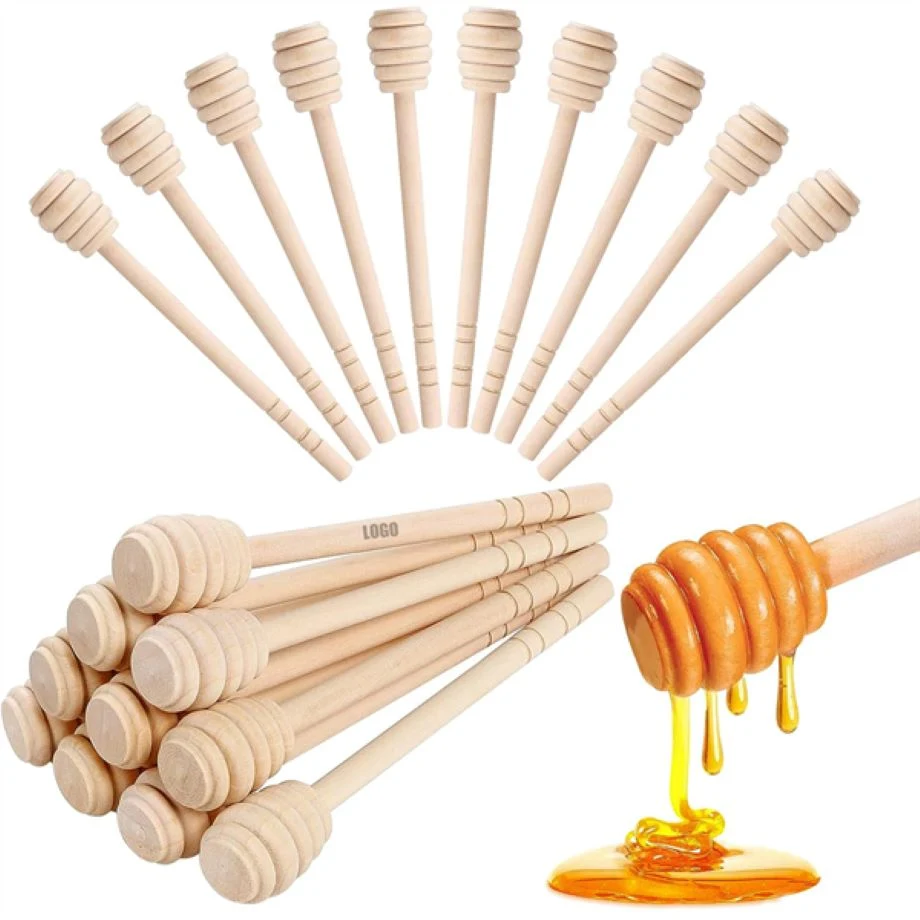 Engraved Wooden Honey Dipper 1