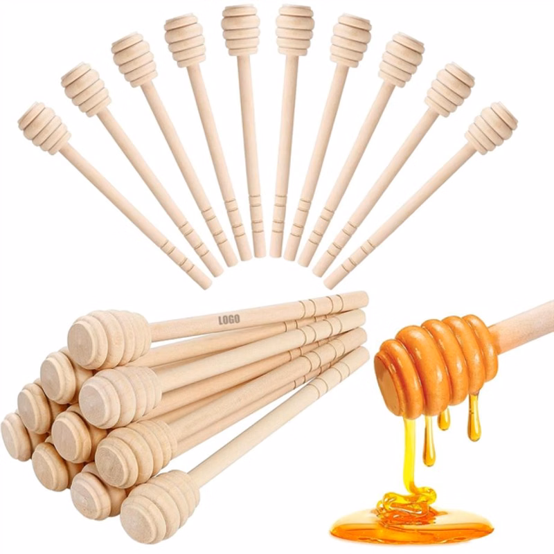 Engraved Wooden Honey Dipper