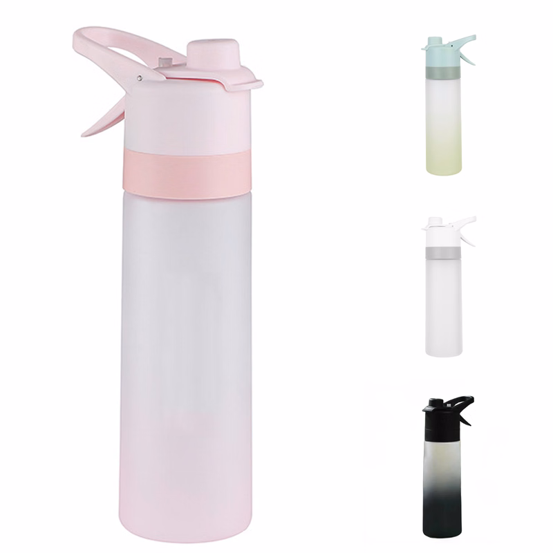 22oz Plastic Reusable Portable Gradient Gallon Water Bottle