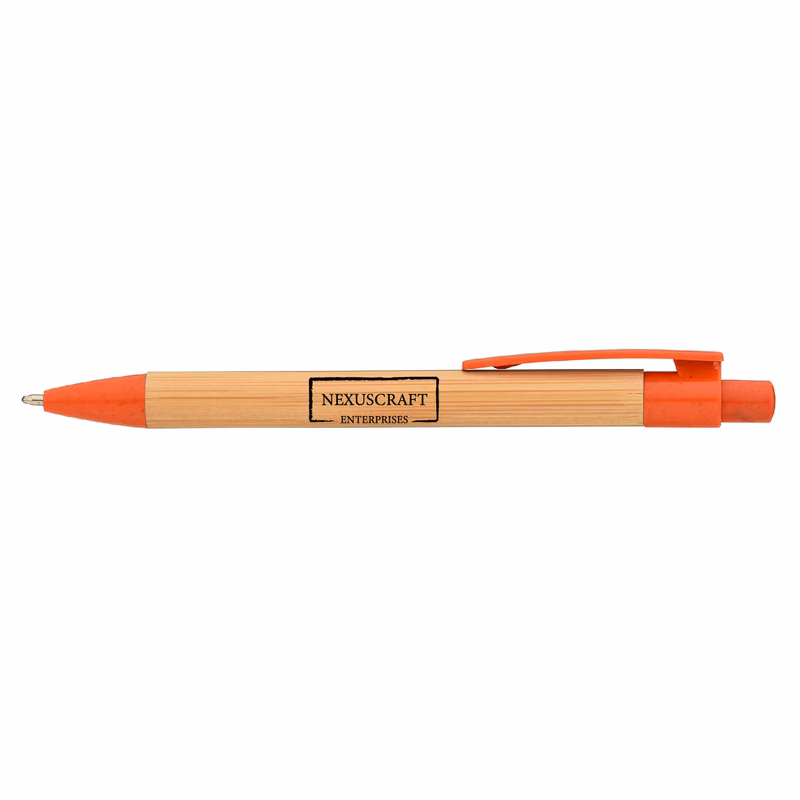 Fiji Bamboo Plastic Pen (1 Color Imprint)