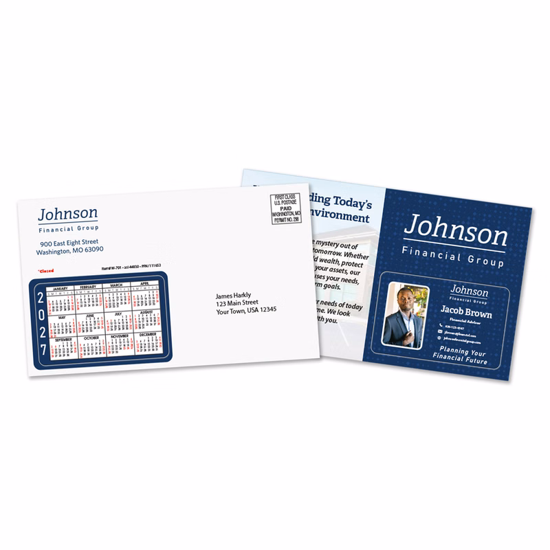 W-791 Postcard with Punch Out Calendar