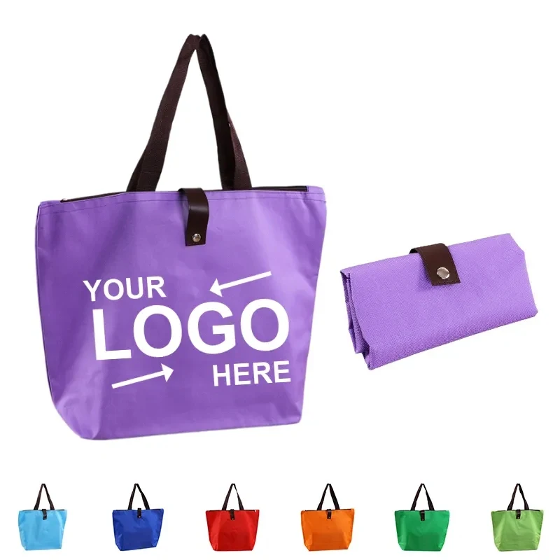 Folding Oxford Shopping Bag, custom tote bag with logo imprint 1