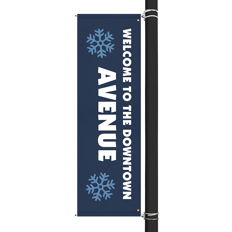 96" x 30" Custom Sunbrella™ Avenue Banner-2 Color Imprint 1