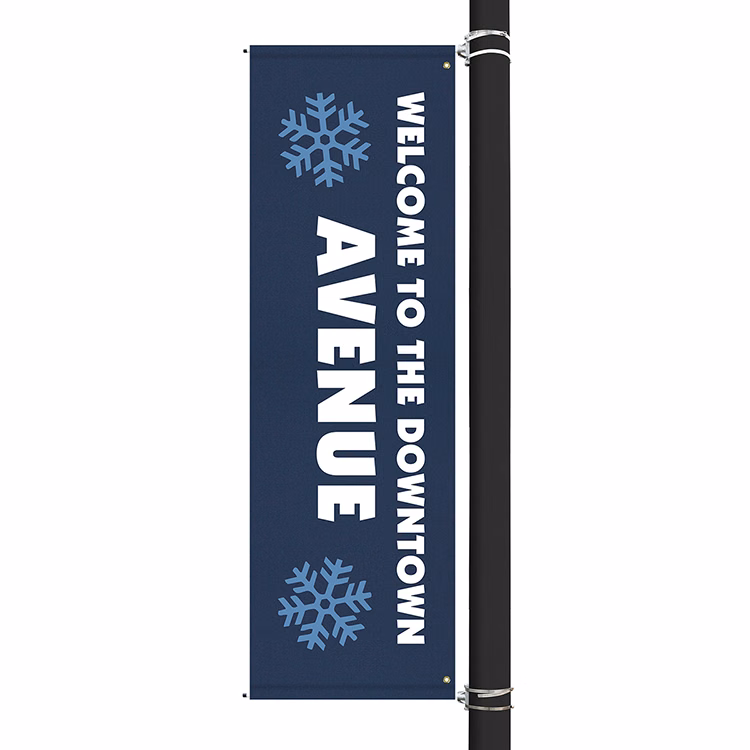 96" x 30" Custom Sunbrella™ Avenue Banner-2 Color Imprint