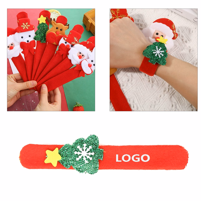 Christmas Slap-On Wristbands