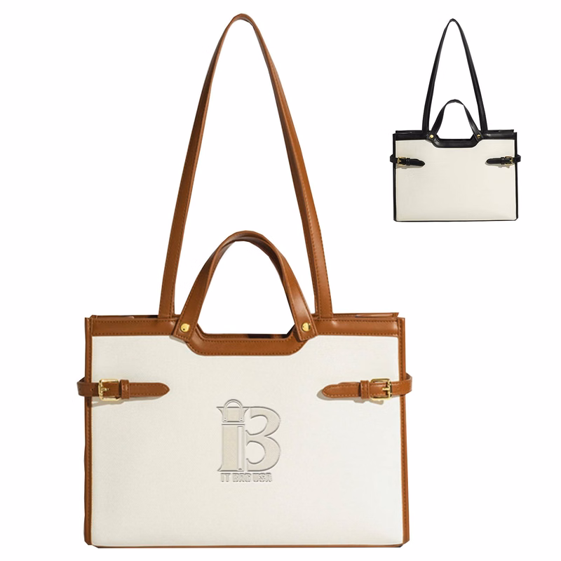 Stylish PU Business Work Tote Bag for Women