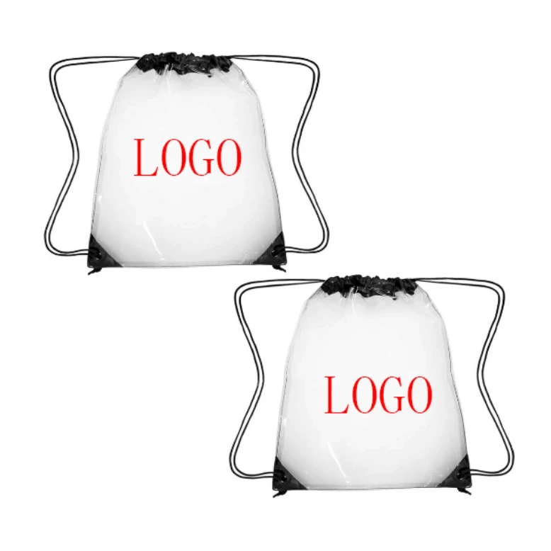Clear Drawstring Bag/PVC Drawstring Backpack 1