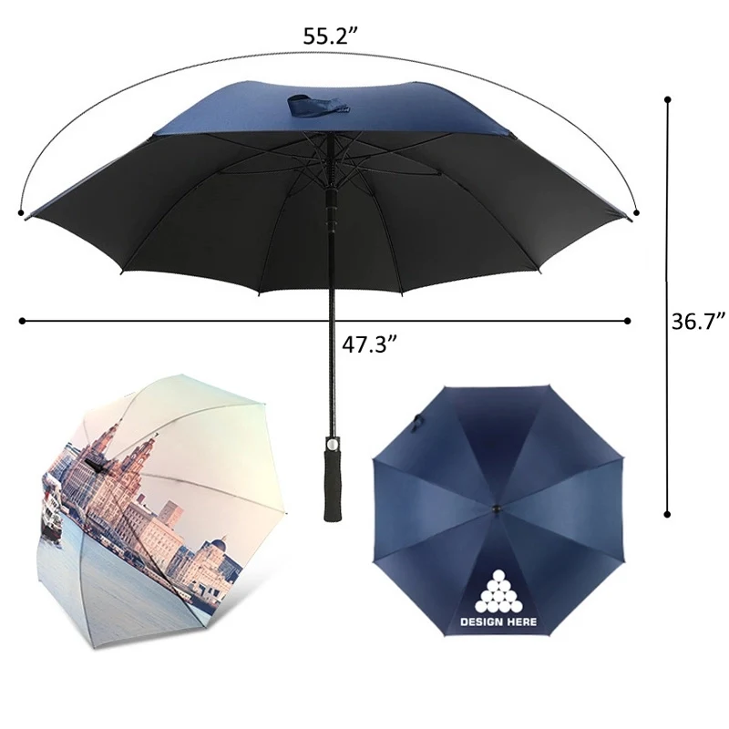 55.2" Automatic Open Golf Umbrella MOQ50pcs 1