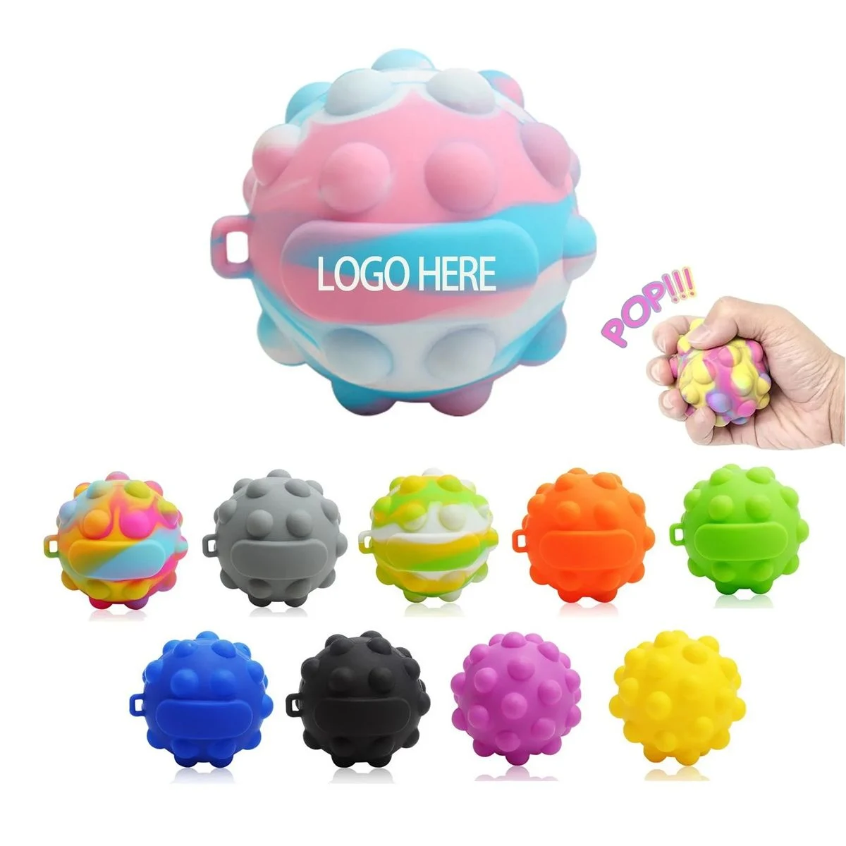 Push Bobble Fidget Stress Ball Toy 1