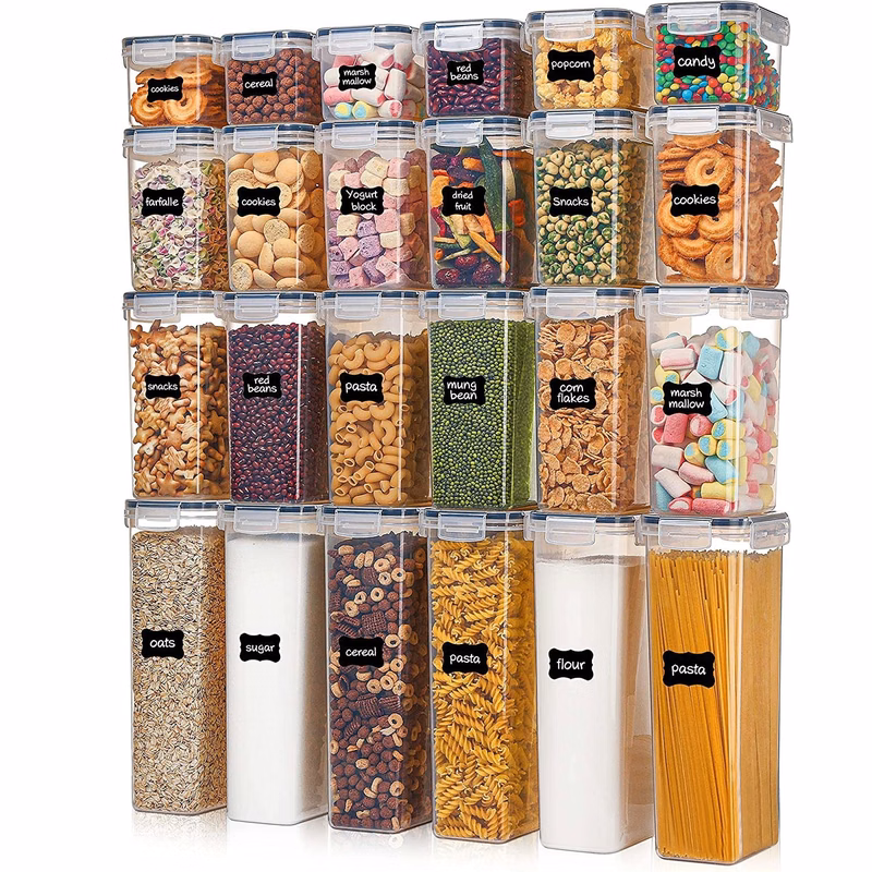Airtight Food Storage Containers Set With Lids (24 Pack)