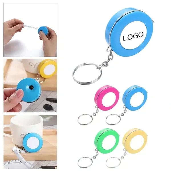 Round Retractable Plastic Measuring Tape 1
