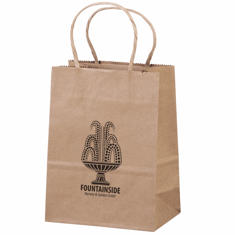 Eco Pup - Kraft-Brown Shopper - Flexo Ink Print