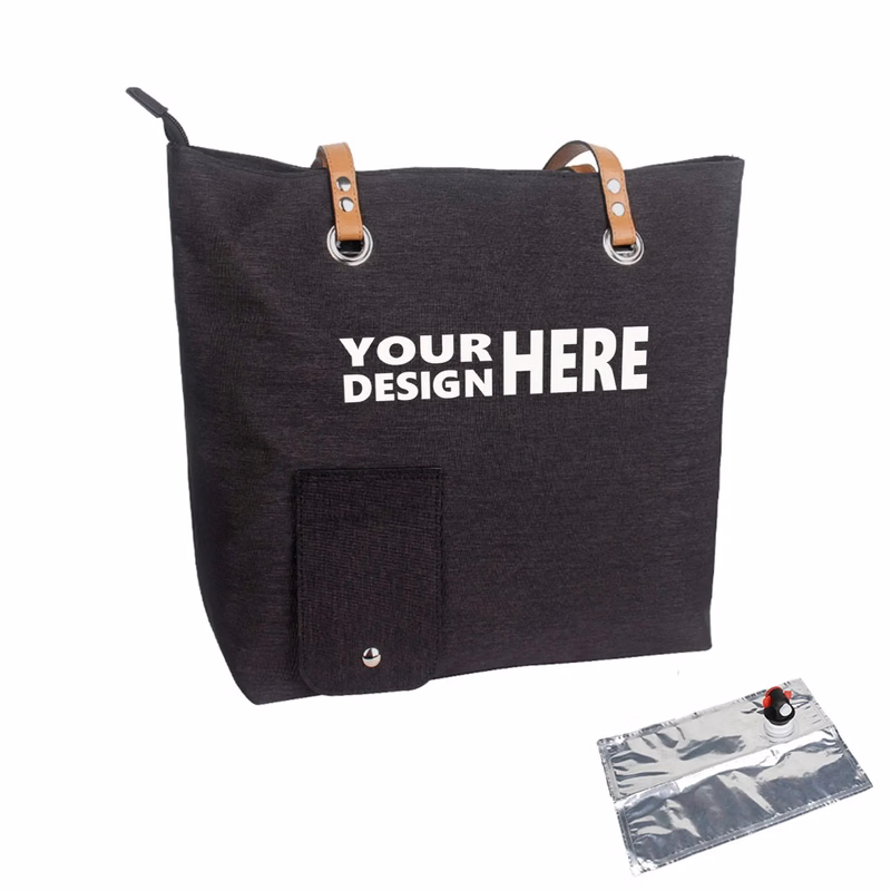 Tote Bag with Insulated Beverage Compartment