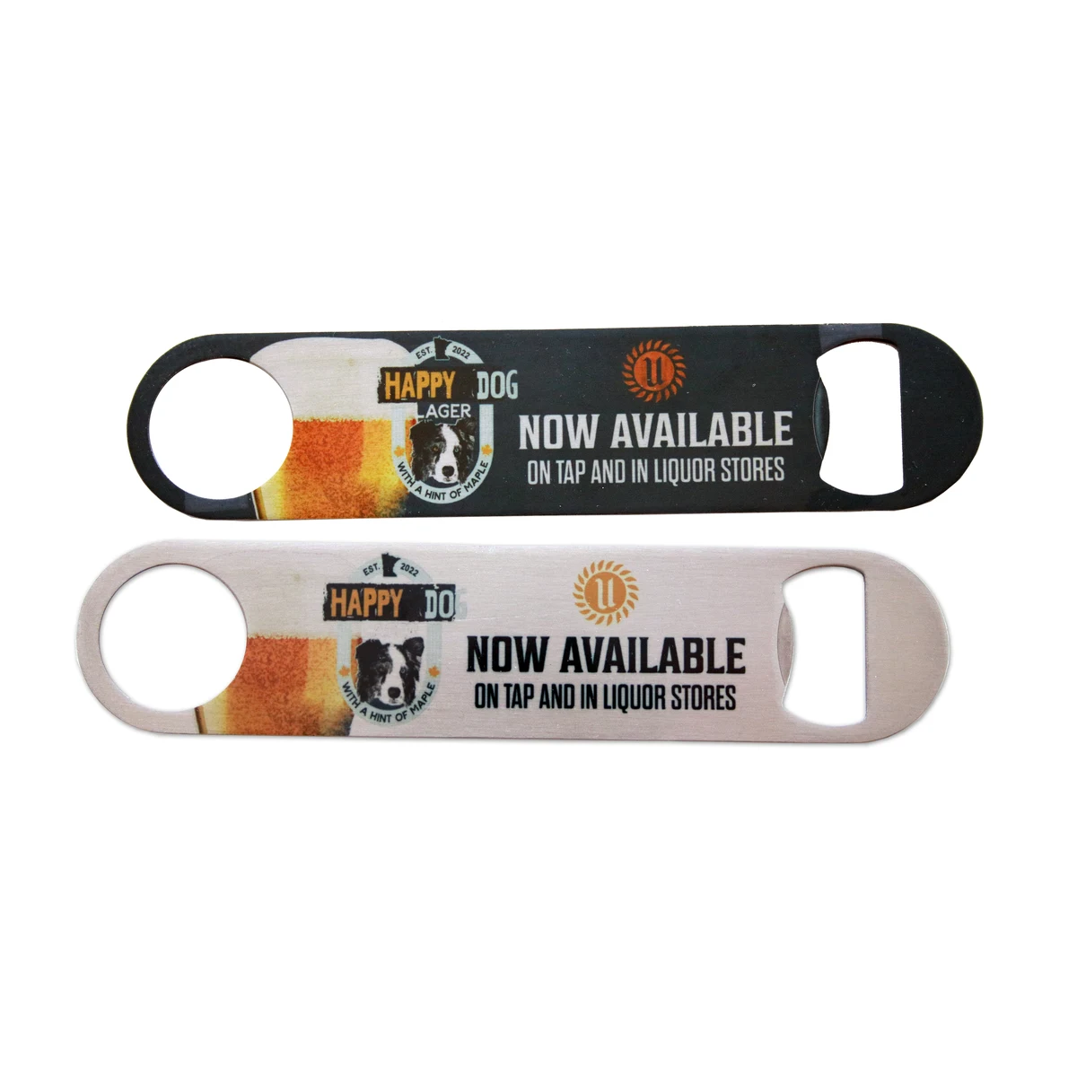 Sublimated Stainless Steel Bottle Opener - Rounded Rectangle (1.5" x 7") 1