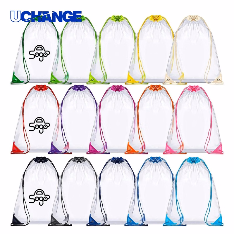 Clear PVC Drawstring Backpack Organizer