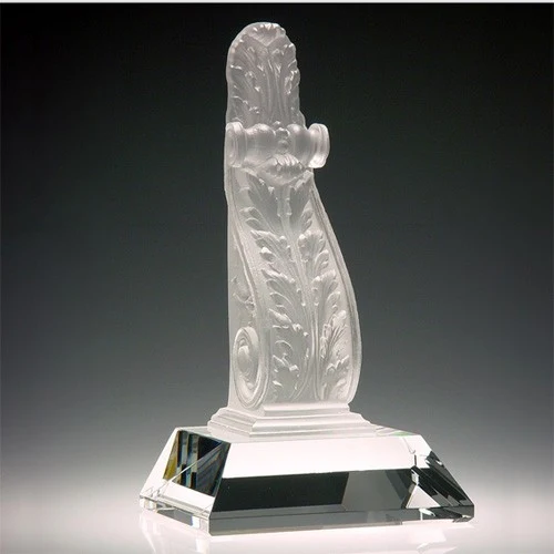 Unique Lead Crystal Bookend Award 1
