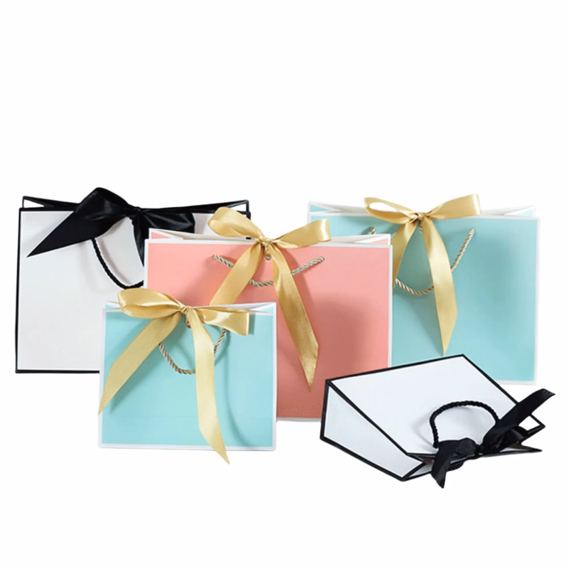 Fashion Gift Bags with Bowknot Ribbon