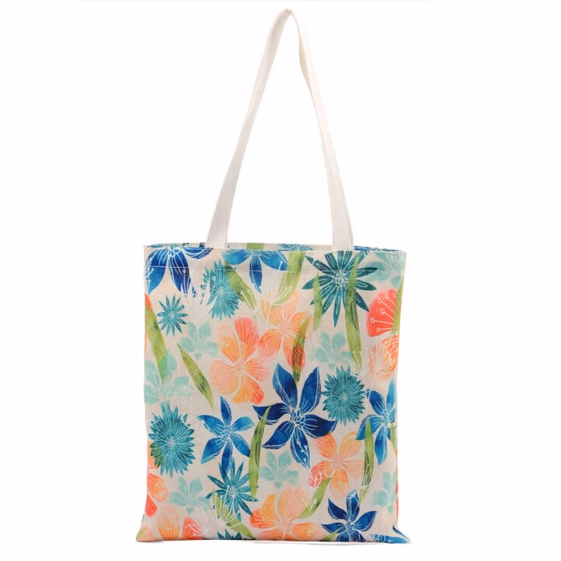 Full Color Canvas Grocery Shopping Tote Bags