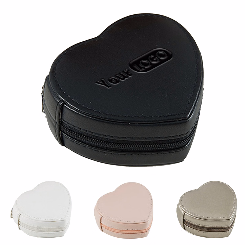 Compact Heart-Shaped Jewelry Box
