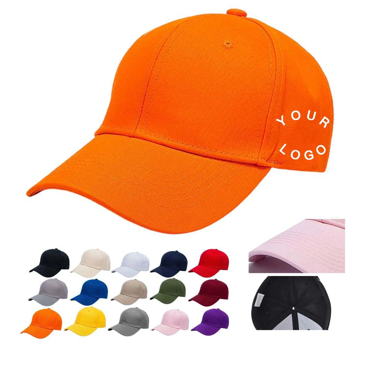 Casual Sport Cap with Embroidery Front Design 1