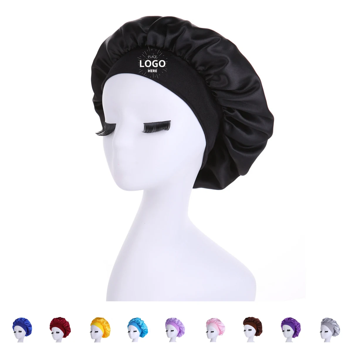 Print Color Silk Sleeping Cap 1