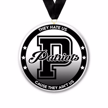 Acrylic Circle Medallions: Patriots 3" Size, .25