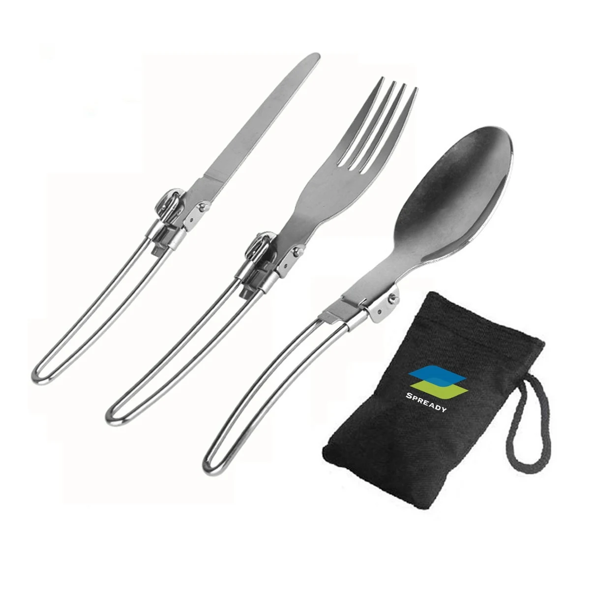 Portable Travel 3-In-1 Utensils Set Spoon, Fork&Knife 1