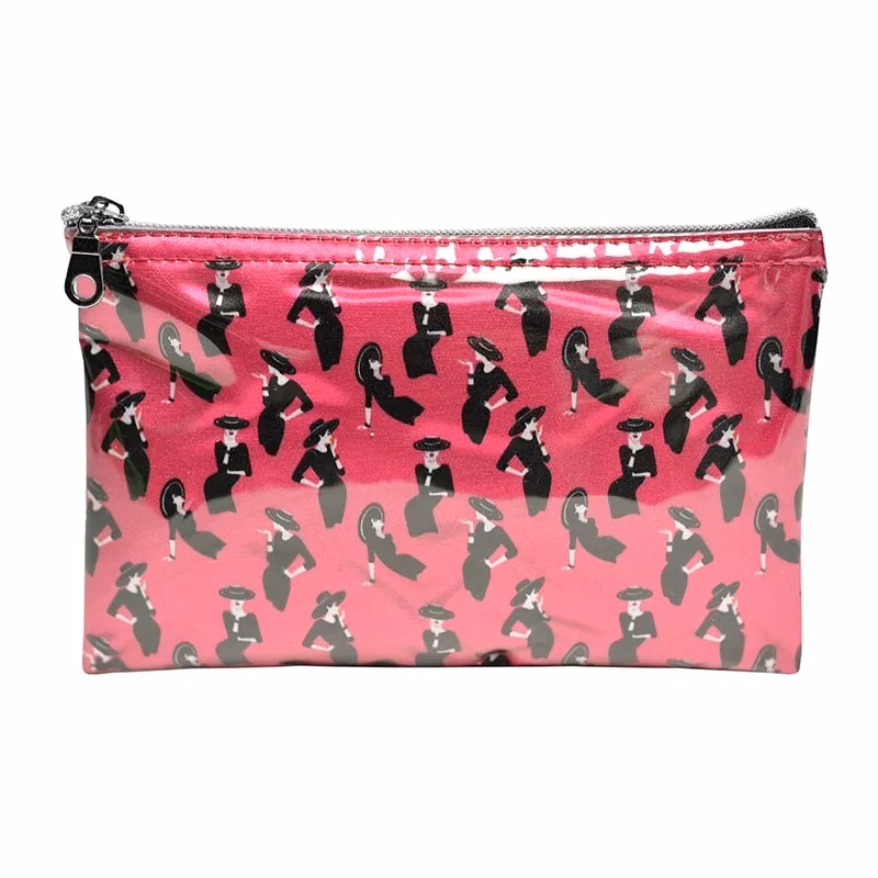 Sublimated Zippered Pouch with Clear Vinyl Overlay