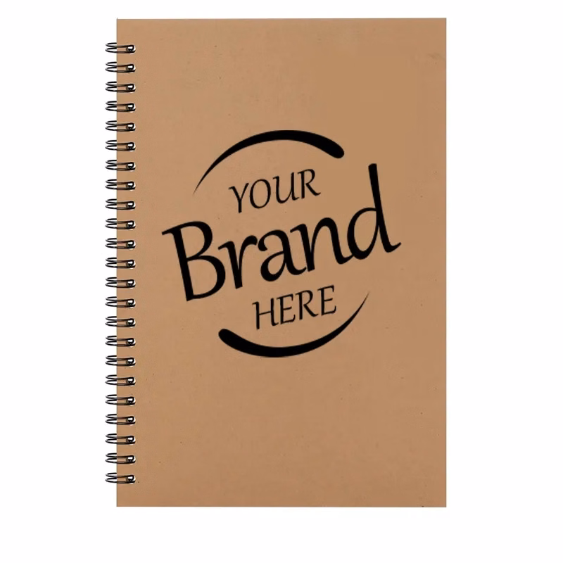 Sketchbook/Sketchpad with Spiral Bound Hard Kraft Cover