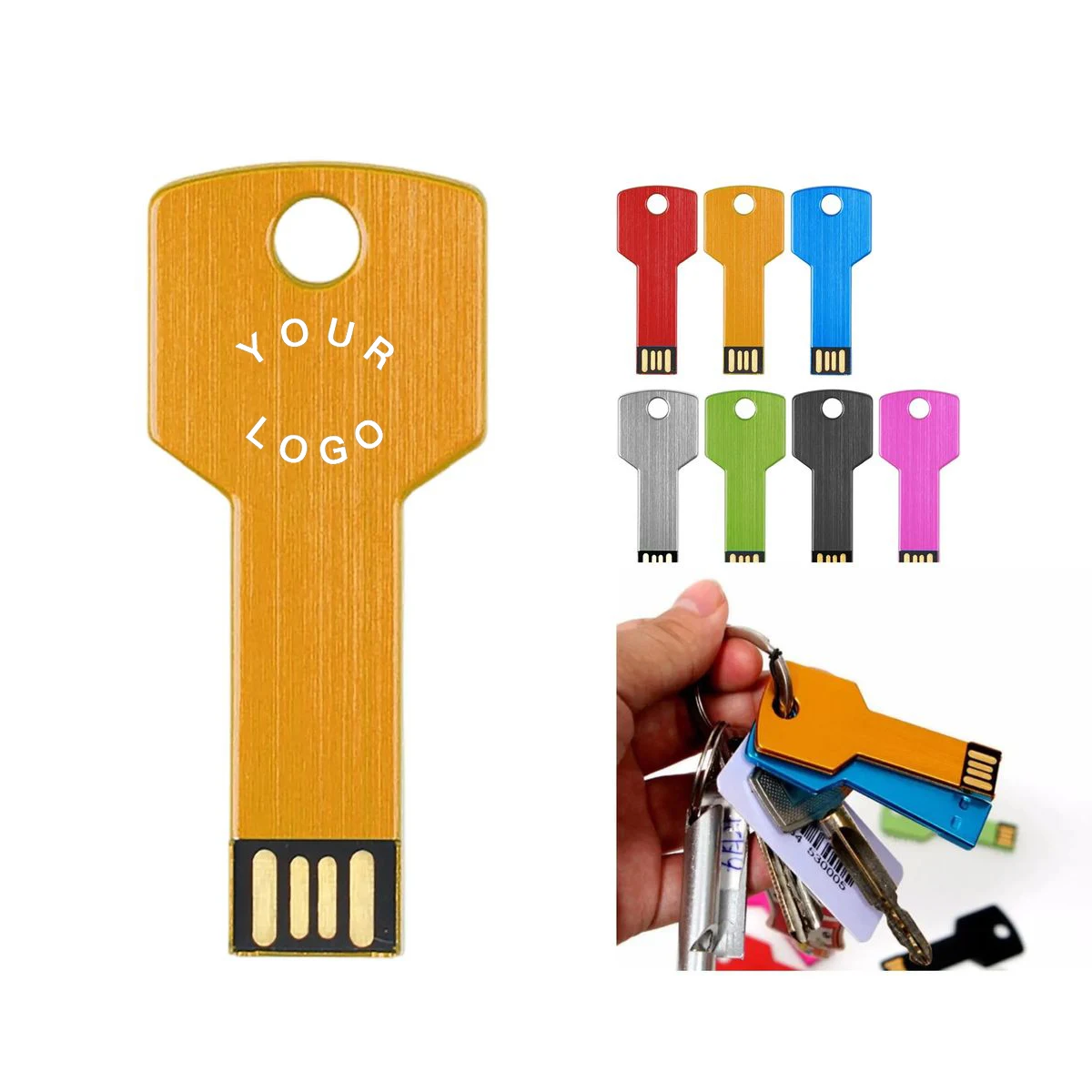 USB Flash Drive with Keychain for Easy Portability 1