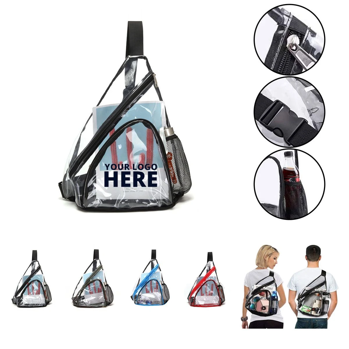 Clear PVC Sling Bag 1