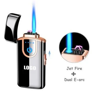 Dual Functions Electric Arc Jet Fire Lighter With USB Charging 1