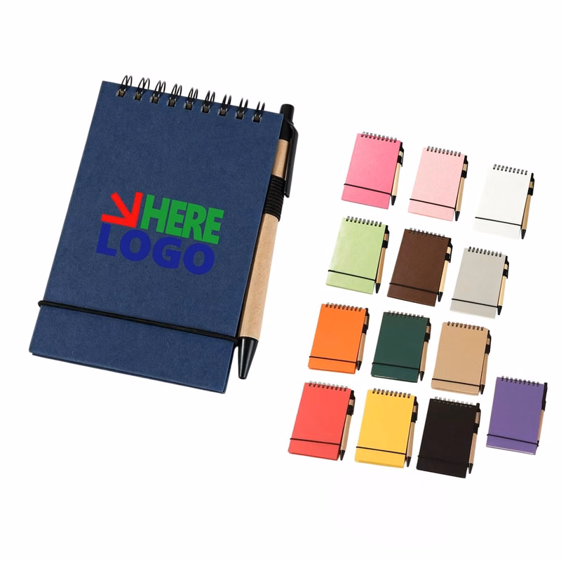 Pocket Spiral Notebook With Matching Pen