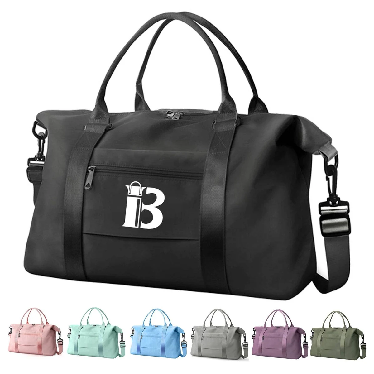 Large Capacity Canvas Travel Tote Bag 1