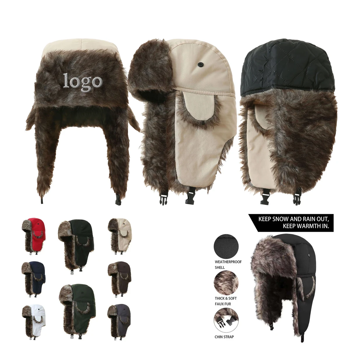 MOQ 20 pcs Cold-Proof Aviator Hat 1