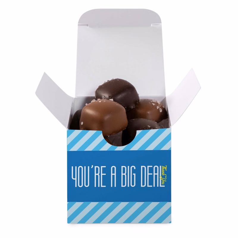 Sea Salt Caramels in Full Color Custom Box