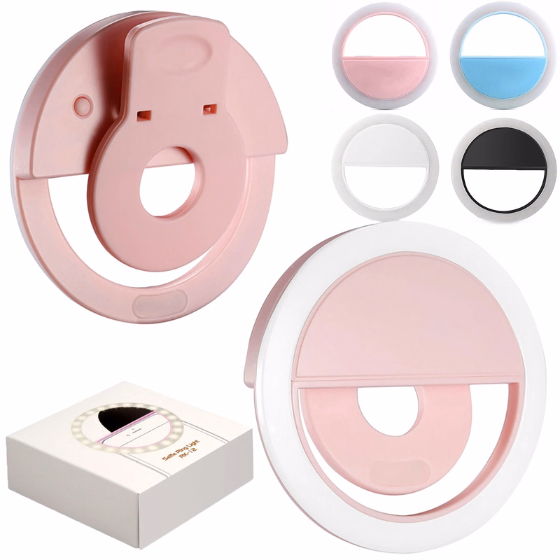 MOQ50pcs Mobile Phone Selfie Ring Light Len Beauty Fill Lamp