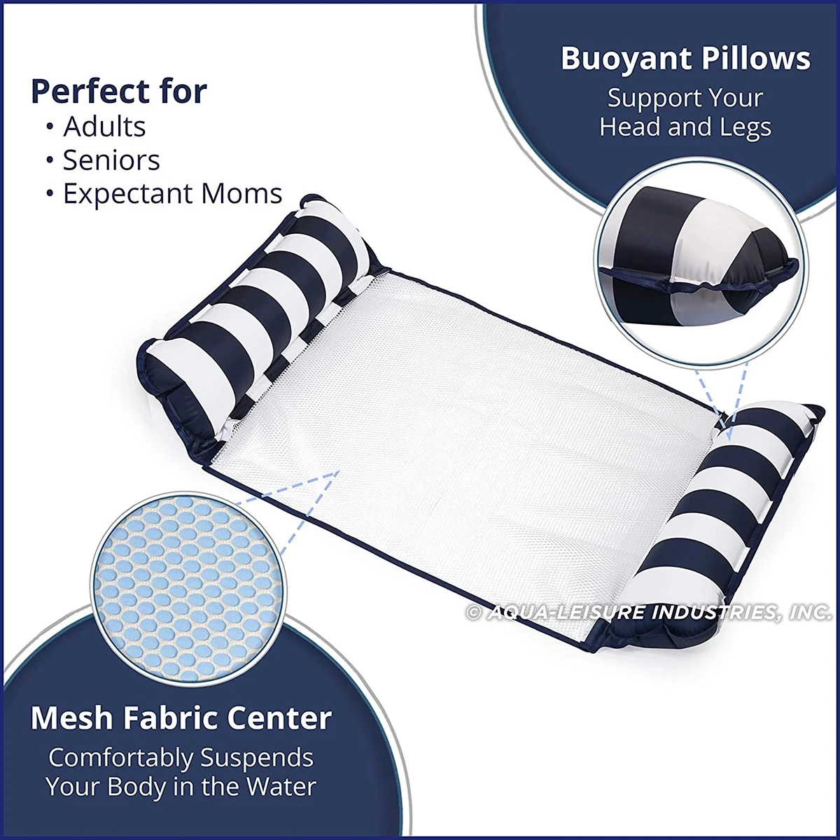 Aqua 4-In-1 Pool Float & Water Hammock 1