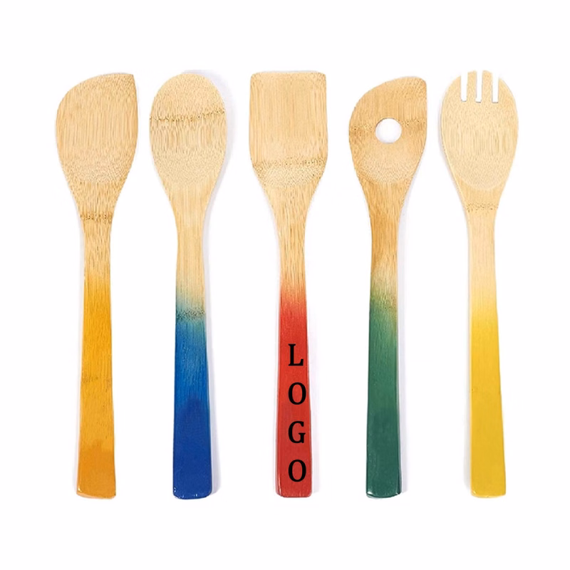 Kitchen Utensil Bamboo Spatula Set