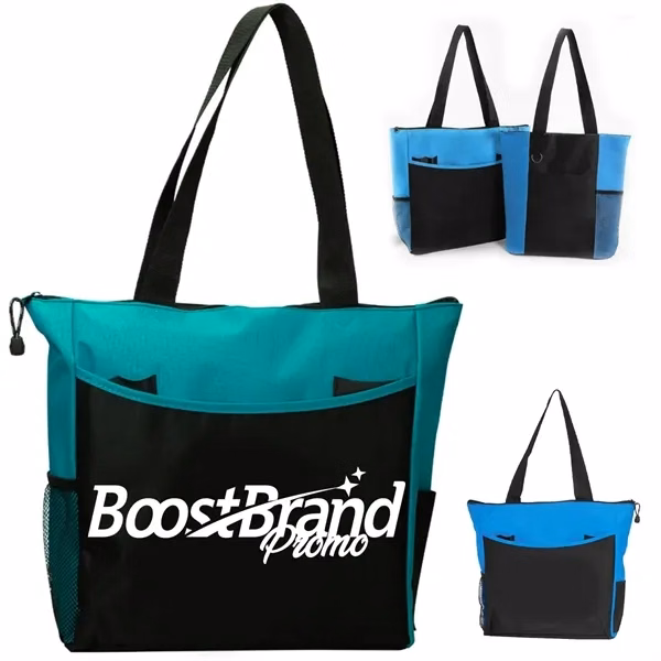 Custom Waterproof Oxford Fabric Tote Bag — Durable Reusable Shopping Companion