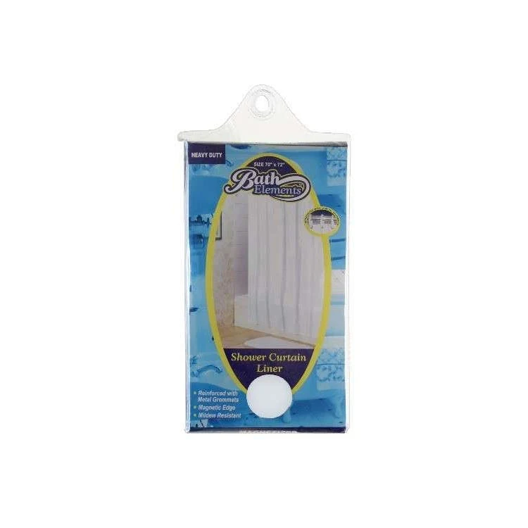 Heavy Duty Shower Curtain Liners - White 1